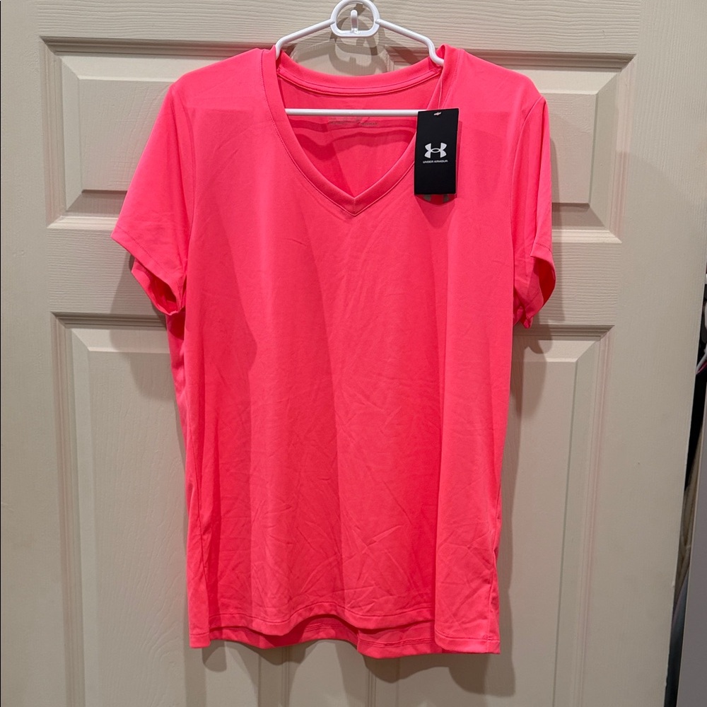Under Armour Women's Bright Pink Short Sleeve Tee